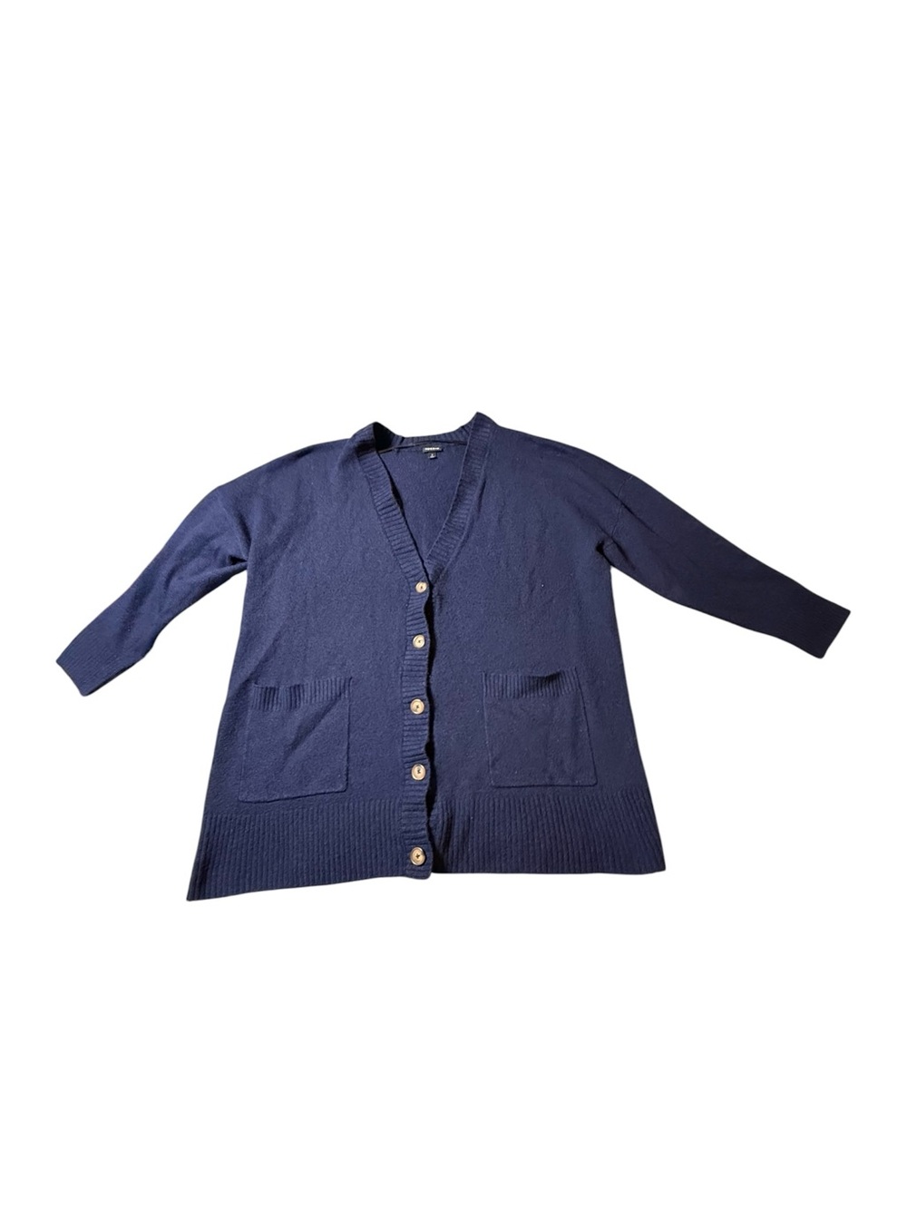 Torrid Cardigan Sweater Size 2 2X XXL Navy Blue Button Front Pockets Soft